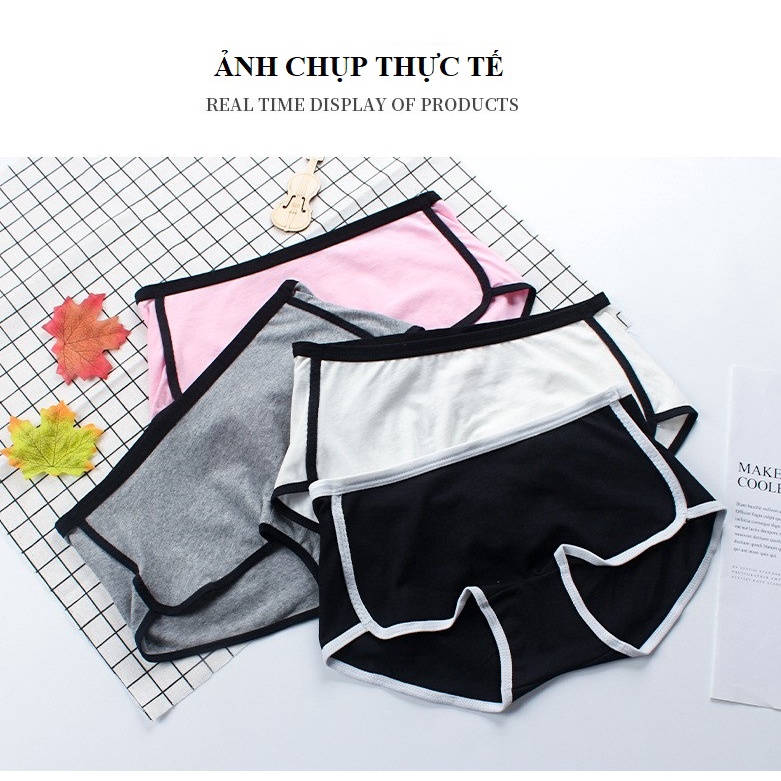 Quần lót nữ thể thao boxer cotton dạng đùi cao cấp (MS 10001) Anna Shop
