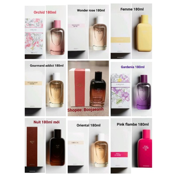 Nước hoa zara nữ 180ml