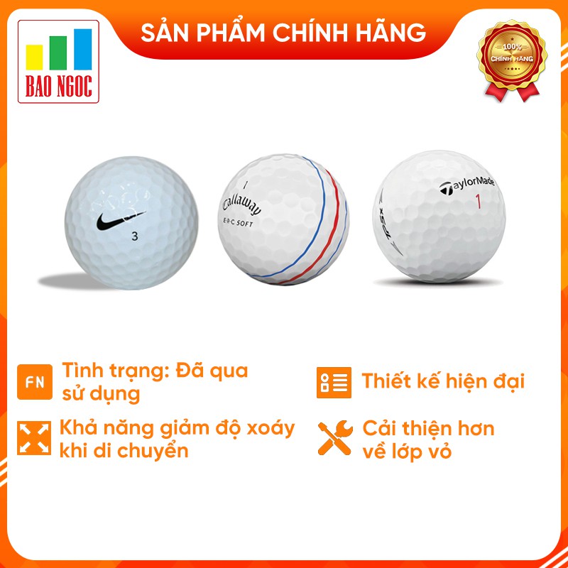 Bóng golf cũ Callaway Nike Taylormade - Chính hãng - Độ mới 70/90%