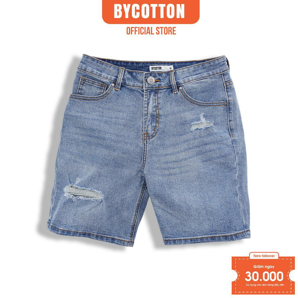 Quần Short Jeans Nam BY COTTON Light Blue 02