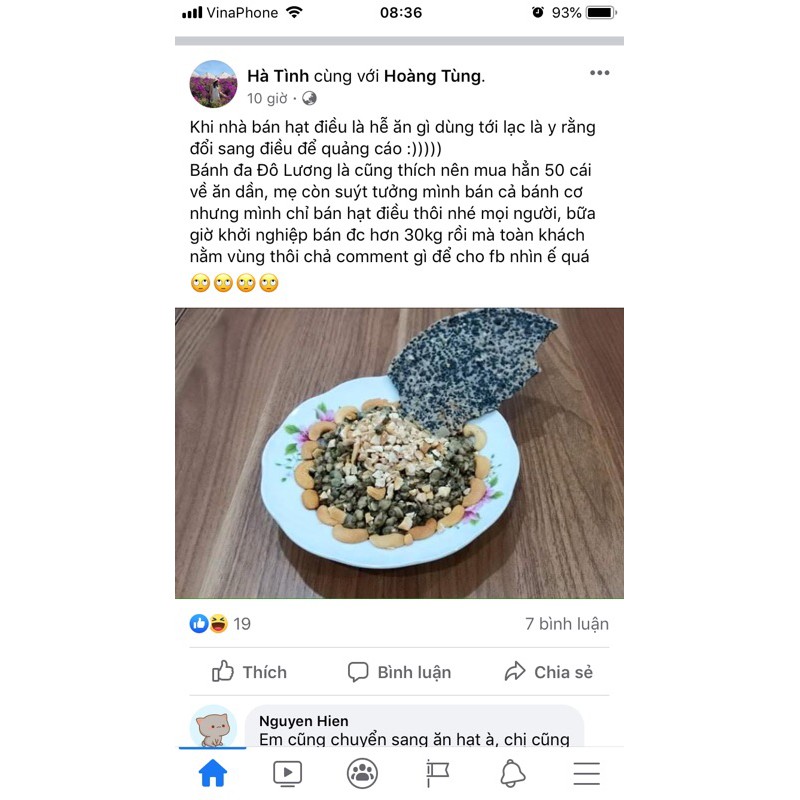 10 chiec Bánh đa vừng đen Đô Lương nướng sẵn