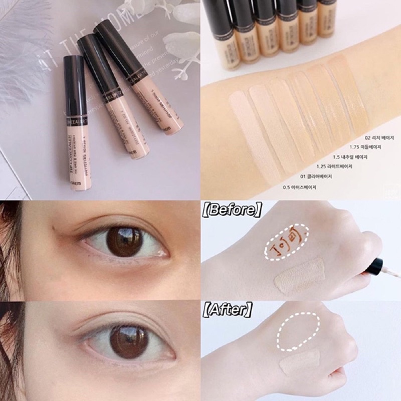 Kem Che Khuyết Điểm The Seam Cover Perfection Tip Concealer SPF28 PA++ 6.5g