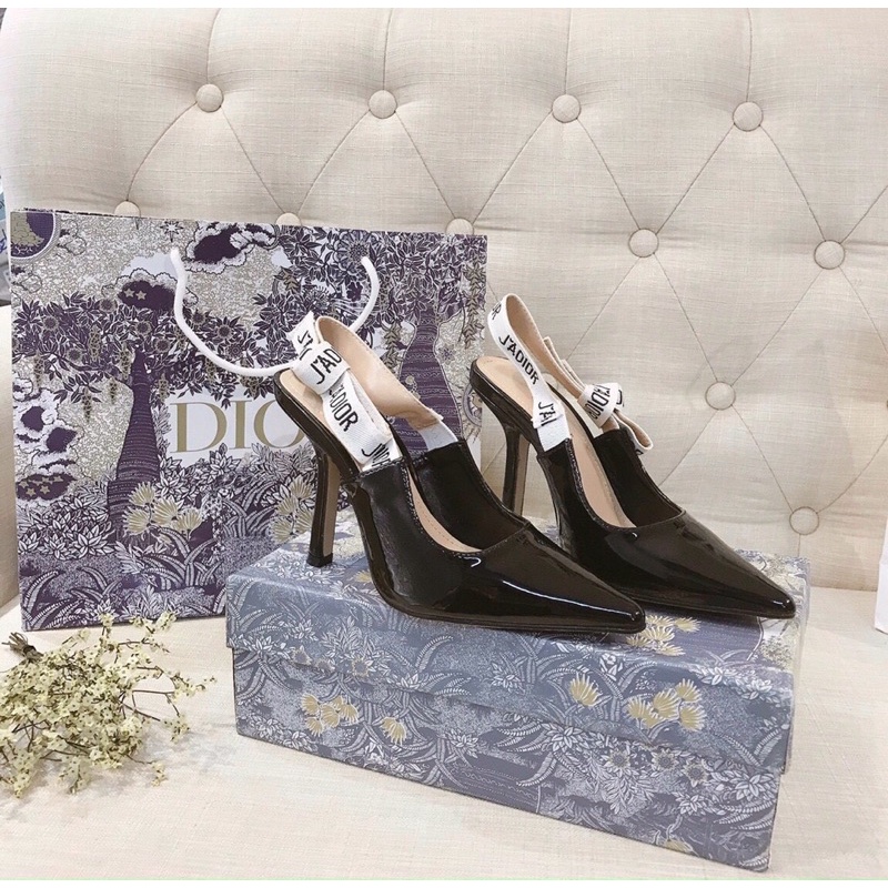 Sandal cao gót bóng hàng cao cấp fullbox hộp hoa