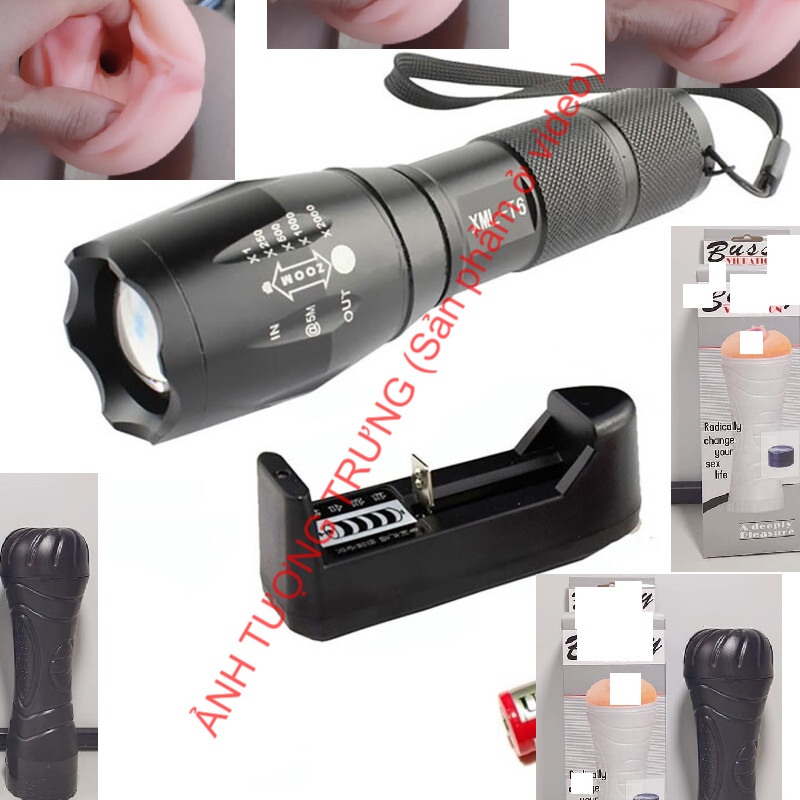 Sản Phẩm Loại Thiết Kế Giống Đèn Pin - Nhiều Chế Độ - Cảm Giác Như Thật, Đễ Vệ Sinh- Tặng bôi tơn 60k