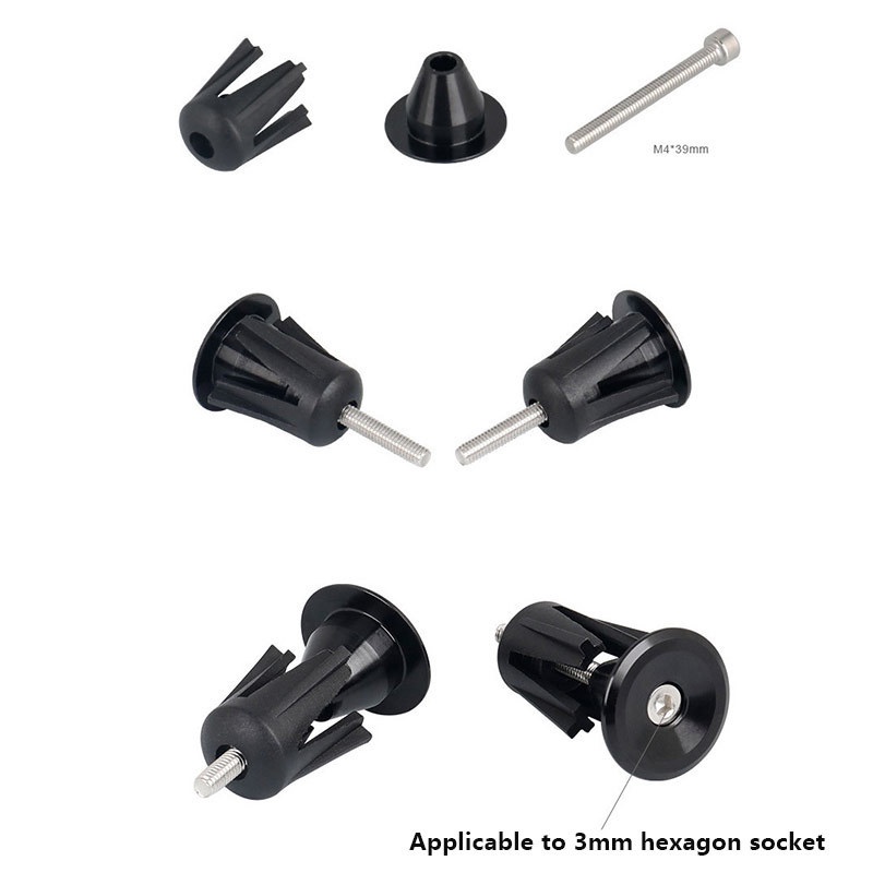 1 Pair Bike Handle Bar Cap Road Bike End Plugs MTB Handle Bar End Cap Bike Accessories Aluminum Alloy Grips Bar End Cap