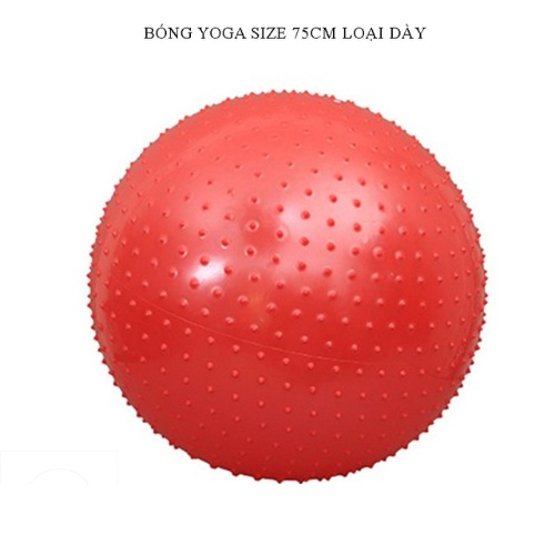 Bóng tập Yoga, Gym cao su có gai đường kính 75cm đàn hồi tốt thích hợp cho mọi người tập luyện- Tâm An Sports