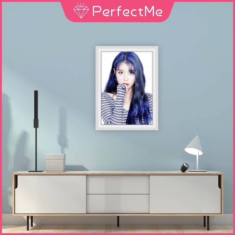 Bộ tranh đính đá 5D họa tiết nữ thần IU độc đáo kích thước 30x40cm