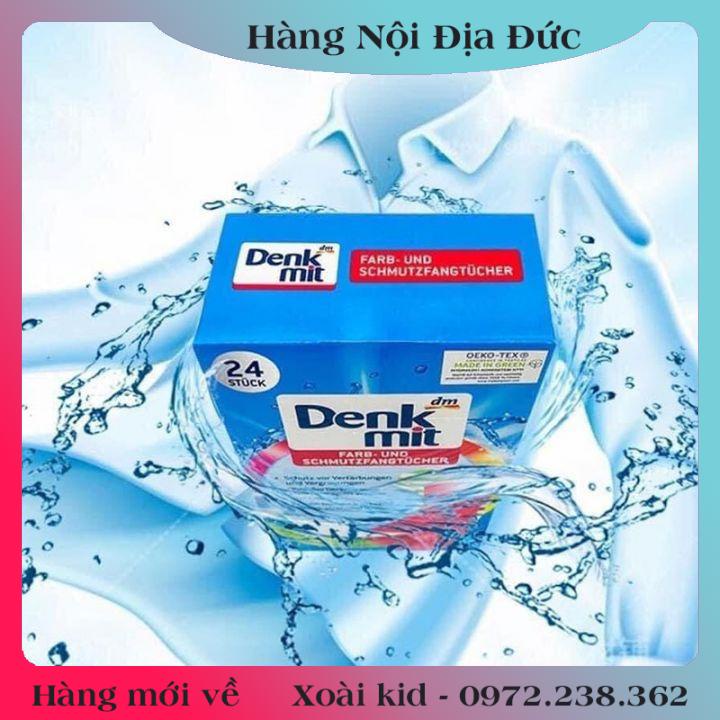 [auth] Giấy hút màu và chống phai màu quần áo DENKMIT 24 tờ- Nội địa Đức Đủ Bill [Hot]