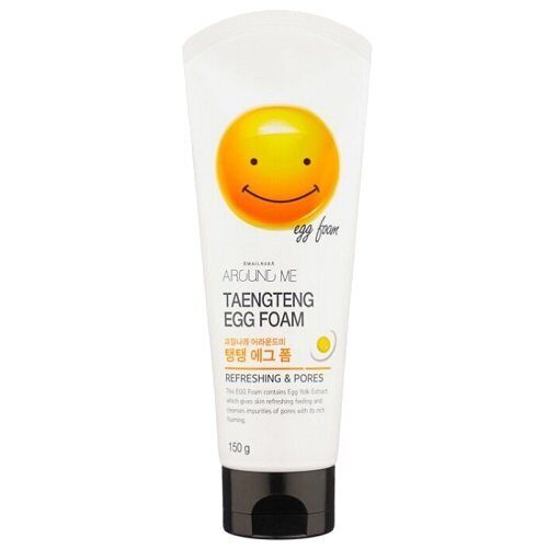 Sữa rửa mặt trứng gà trắng da sạch mụn và sạch bã nhờn Hàn Quốc Welcos Around me egg foam 150g