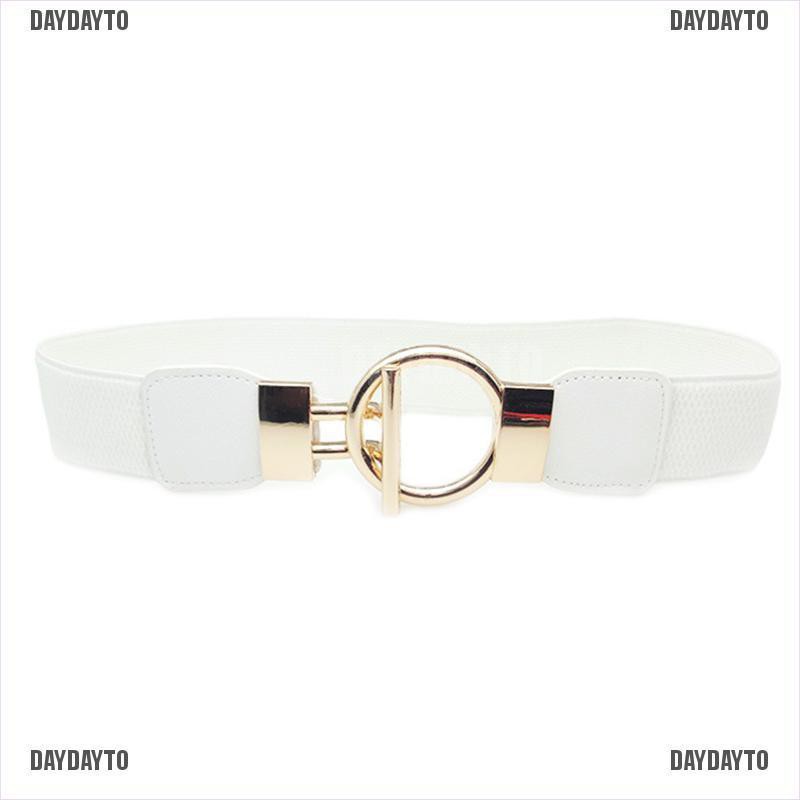 Thắt Lưng Co Giãn Bản Rộng Có Khóa Cài Cho Nữ