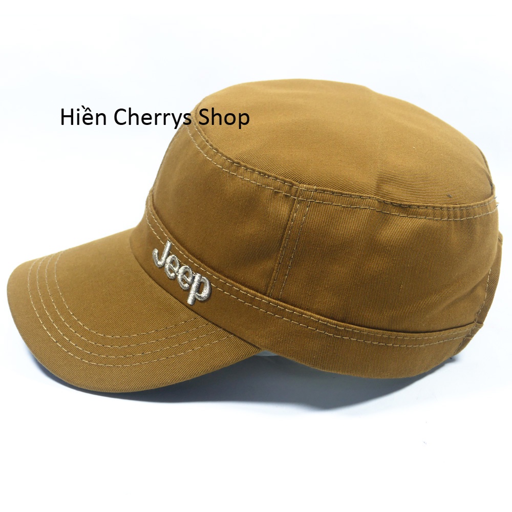 Nón kết đầu bằng chữ Jeep - Chất liệu vải Kaki bền chắc và phong cách phù hợp cho mọi người