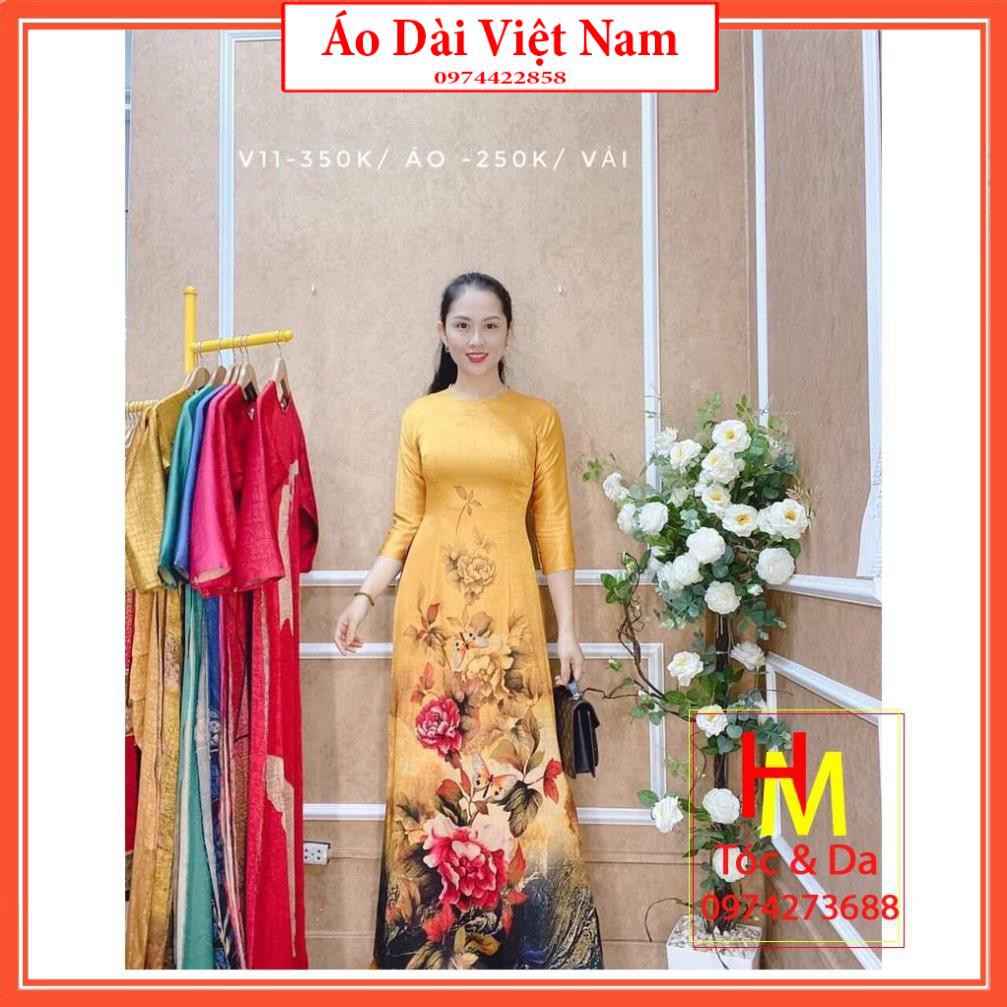 ✈🌸FREESHIP🌸✈ ÁO DÀI VÂN ĐÁ CAO CẤP MÃ V11 ( ẢNH THẬT TỰ CHỤP ) | BigBuy360 - bigbuy360.vn