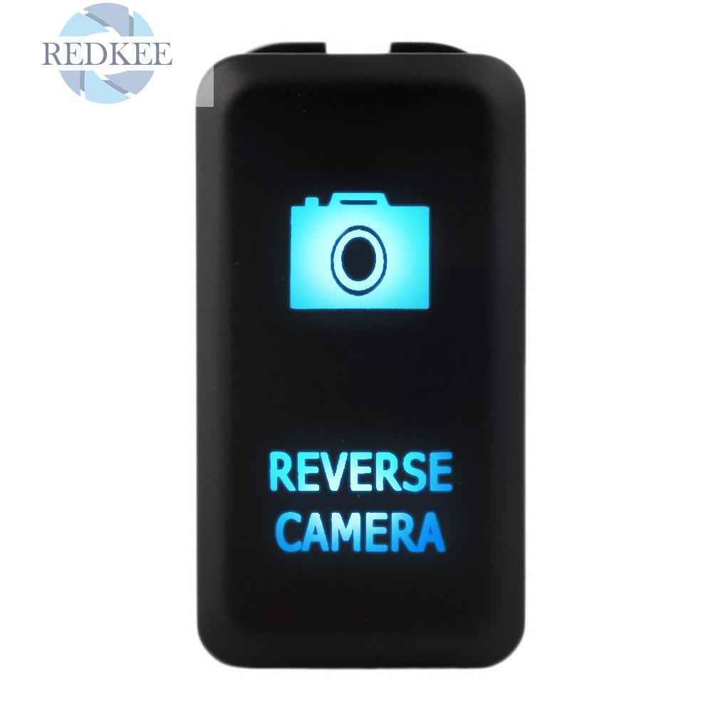 Công Tắc Nhấn Camera Lùi Xe Có Đèn Led Xanh Dương Cho Toyota