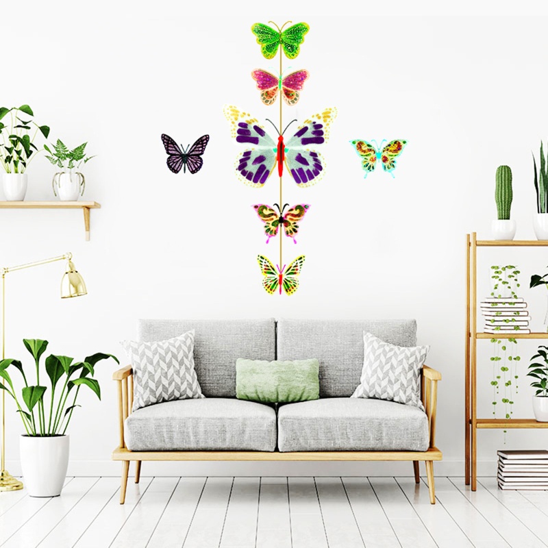 Set 4 Khuôn Silicon Làm Móc Khóa Hình Bướm Xinh Xắn