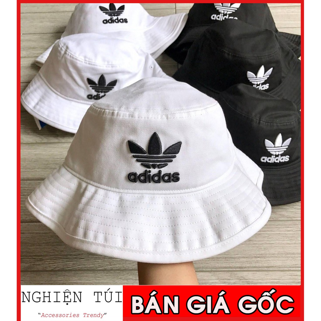 💥  Nón Tai bèo / Mũ Adidas Bucket ADICOLOR HAT - BK7350 Trắng | XUẤT DƯ SIÊU XỊN