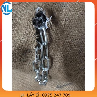 Dây xích sắt mạ kẽm phi 6 [ 6mm ] cáp thép giá sỉ Thái Bình Vina