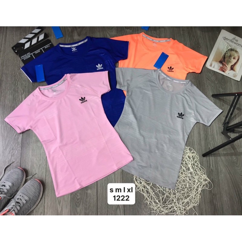 ÁO NỮ IN NỔI LOGO THÊU TẬP GYM/YOGA CAO CẤP