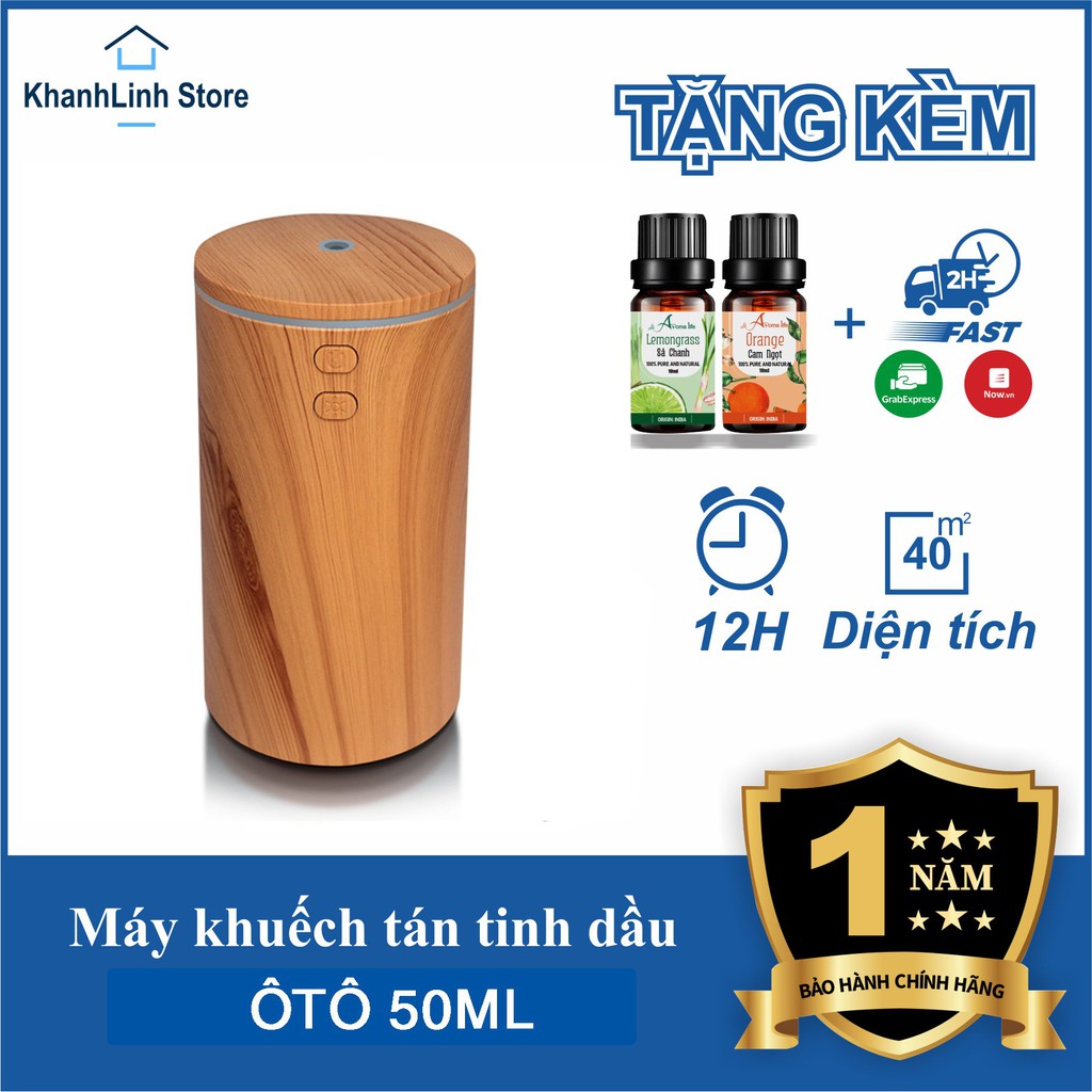 MÁY KHUẾCH TÁN TINH DẦU Ô TÔ TRỰC TIẾP (KHÔNG PHA NƯỚC) | CÓ TÍCH ĐIỆN 10 TIẾNG | KHỬ MÙI HÔI XE HƠI, NHÀ VỆ SINH