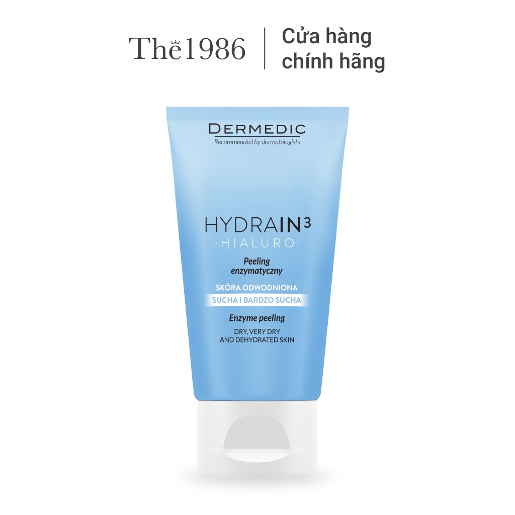 Tẩy tế bào chết enzyme dành cho da mất nước Dermedic Hydrain3 Hialuro Enzyme Peeling 50g