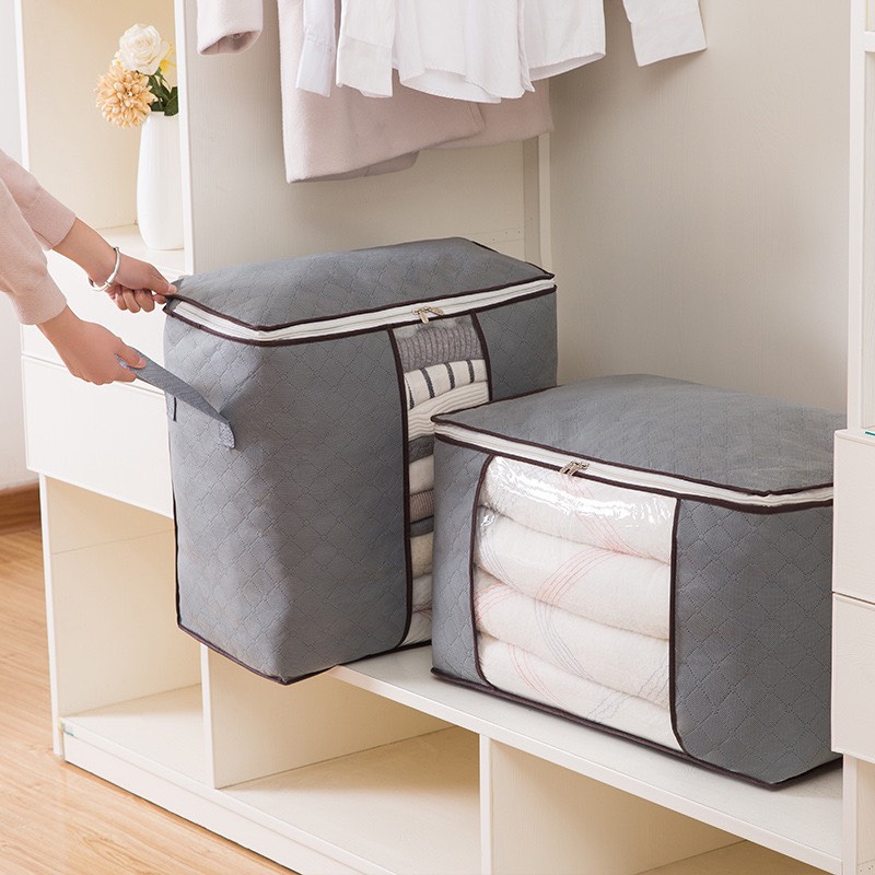BÁN SỈTÚI ĐỂ ĐỒ CỠ LỚN BẰNG VẢI KHÔNG DỆT ĐỰNG CHĂN MÀN CỠ LỚN TIỆN DỤNG GỌN GÀNG 008958
