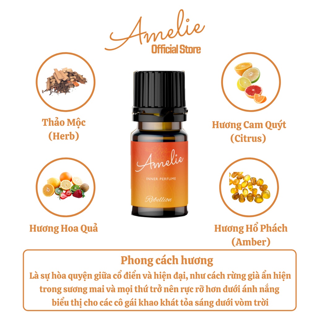 Tinh Dầu Nước Hoa Vùng Kín Nữ Amelie 5ml