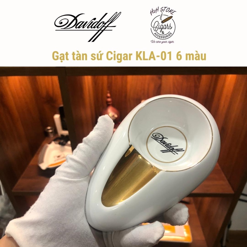 Gạt tàn xì gà, Gạt tàn Cigar KLA-01 1 điếu sứ cao cấp 6 màu năm 2022 - H2H Phụ Kiện Cigar