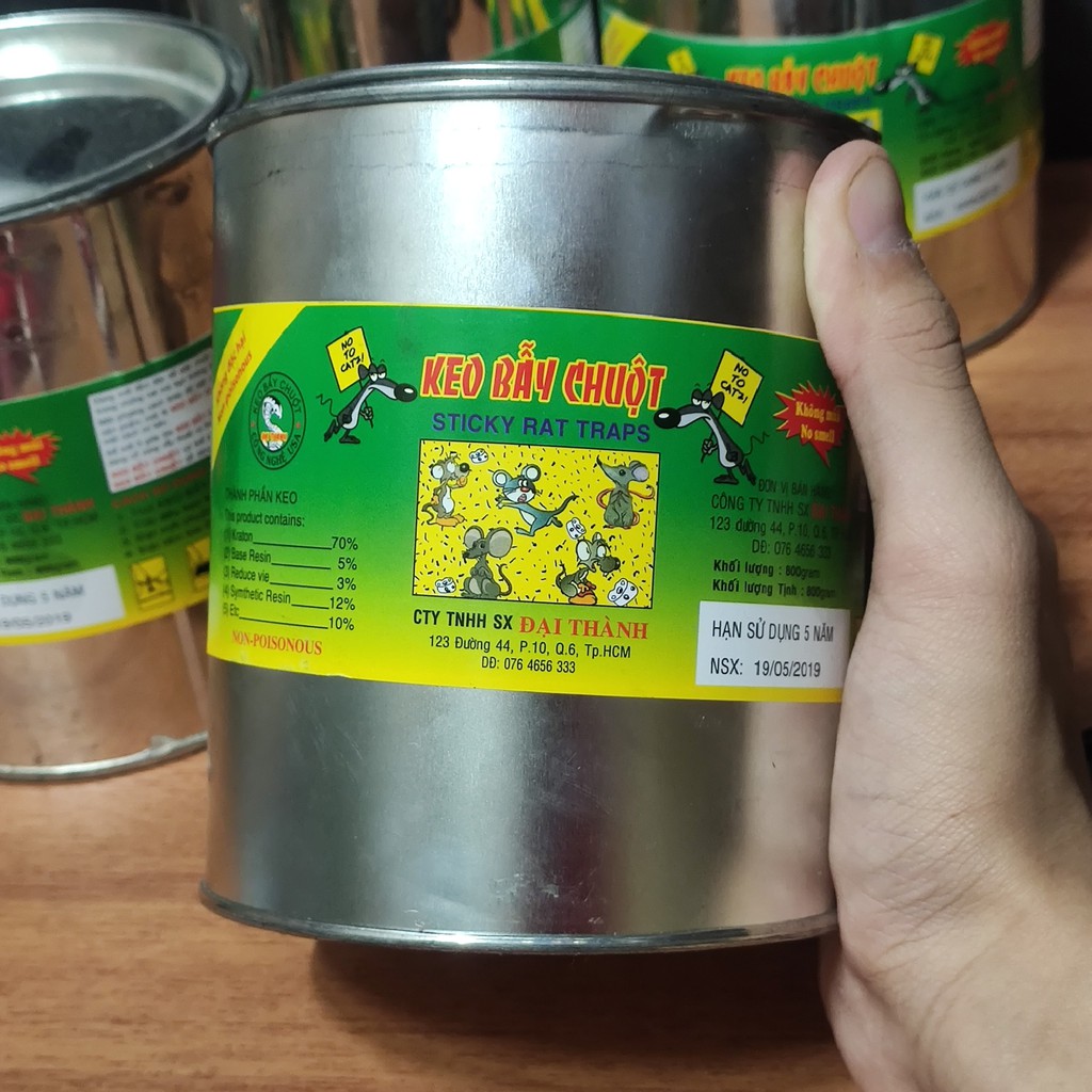 Hũ keo dán chuột, keo bẫy chuột ĐẠI THÀNH 800g