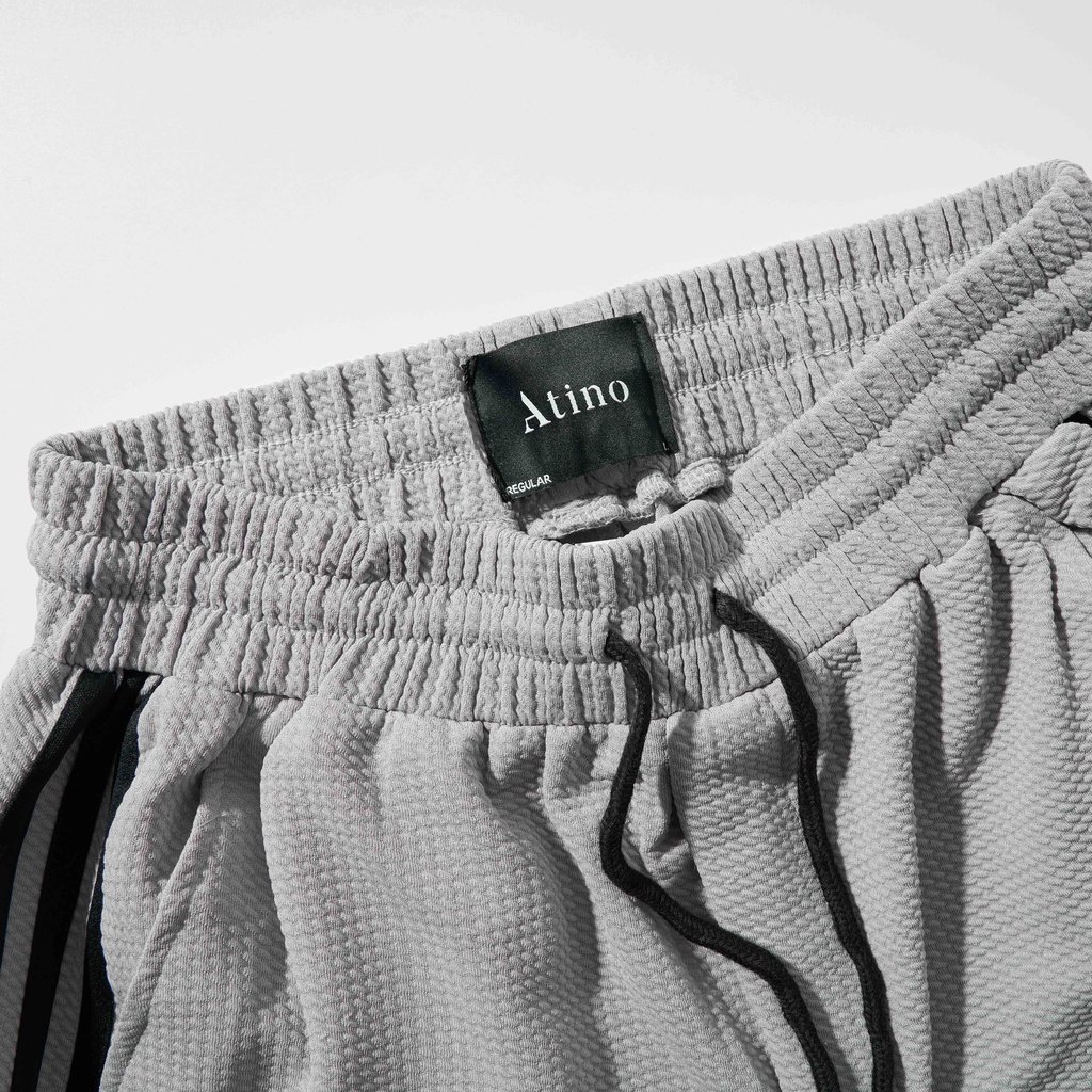 Quần Đùi Nam 3 Sọc  ATINO Chất Liệu Vải Thun Cotton Hàn Quốc Dáng Trẻ Trung Form Regular QS3.1411