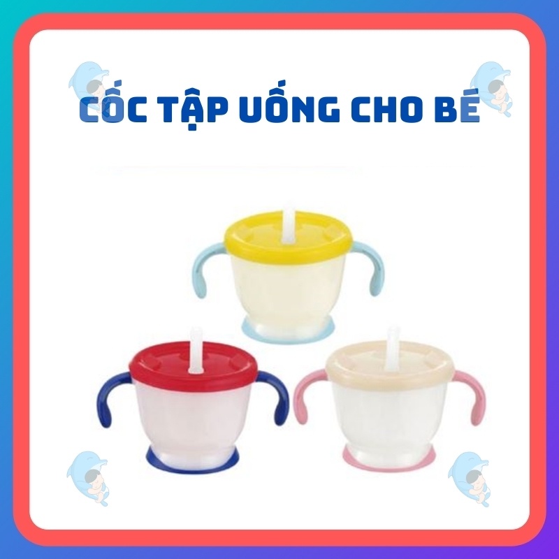 Cốc Tập Uống  3 Giai Đoạn 150ml  Nhật Có Quai Cầm Tiện Lợi An Toàn Cho Bé Từ 6 Tháng Tuổi Trở Lên