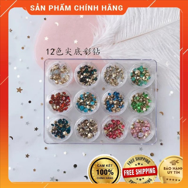 Đá chân nhọn đính móng Thiên Di Nail