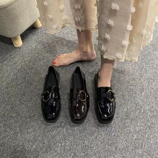 Giày da bóng nữ ulzzang