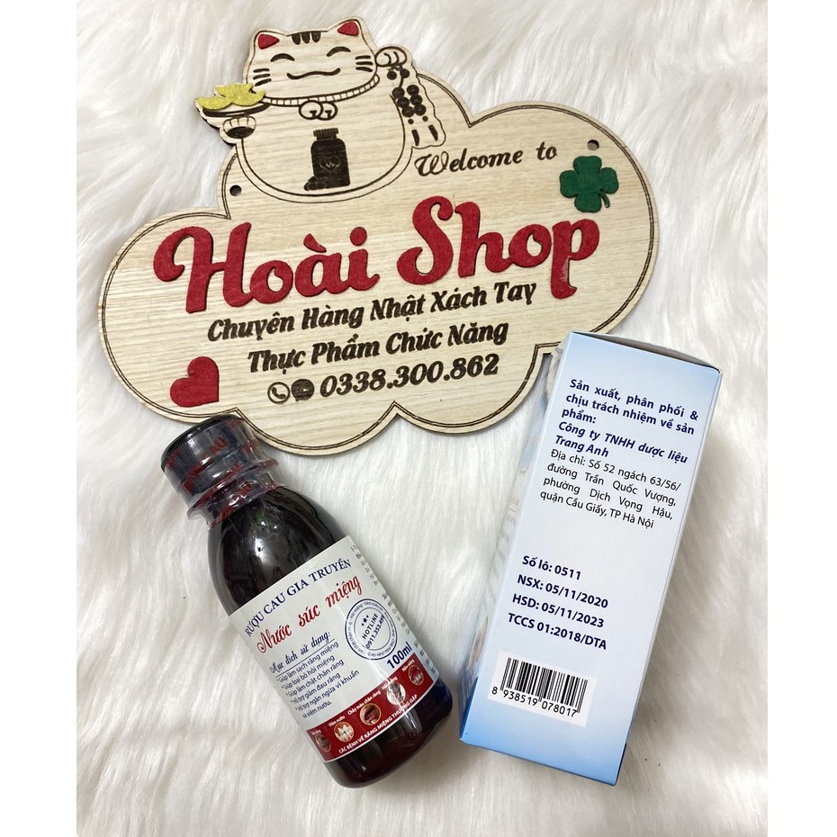 Nước súc miệng r.ư.ợ.u cau gia truyền chai 100ml