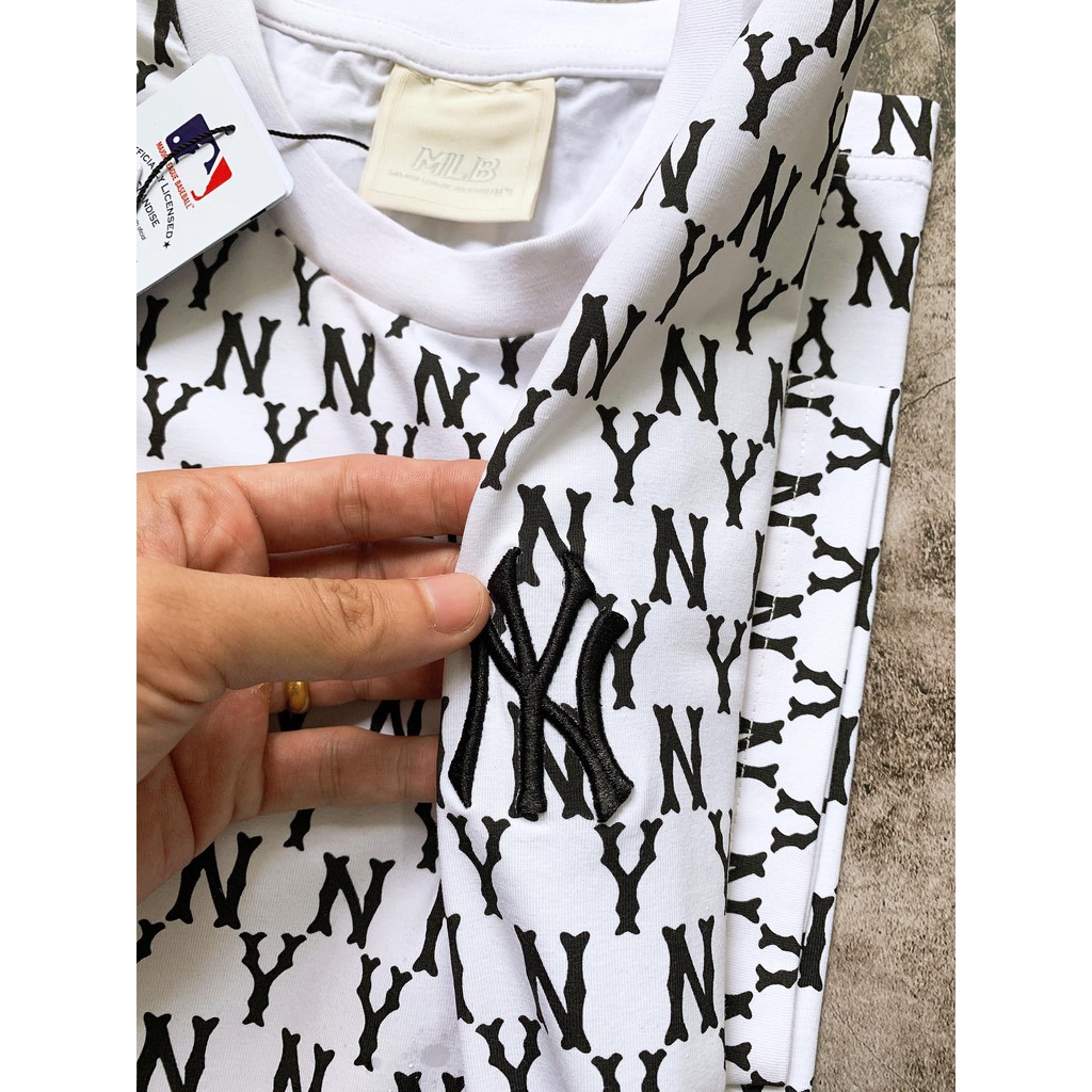 (HÀNG XUẤT XỊN) Áo NY002 MONOGRAM YANKEES TEE Made in Vietnam full tag code  Size XS S M L