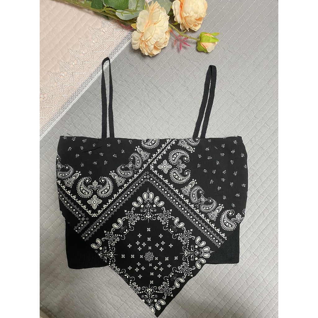 Áo Yếm Sát Nách Hở Lưng In Họa Tiết Cá Tính | BigBuy360 - bigbuy360.vn