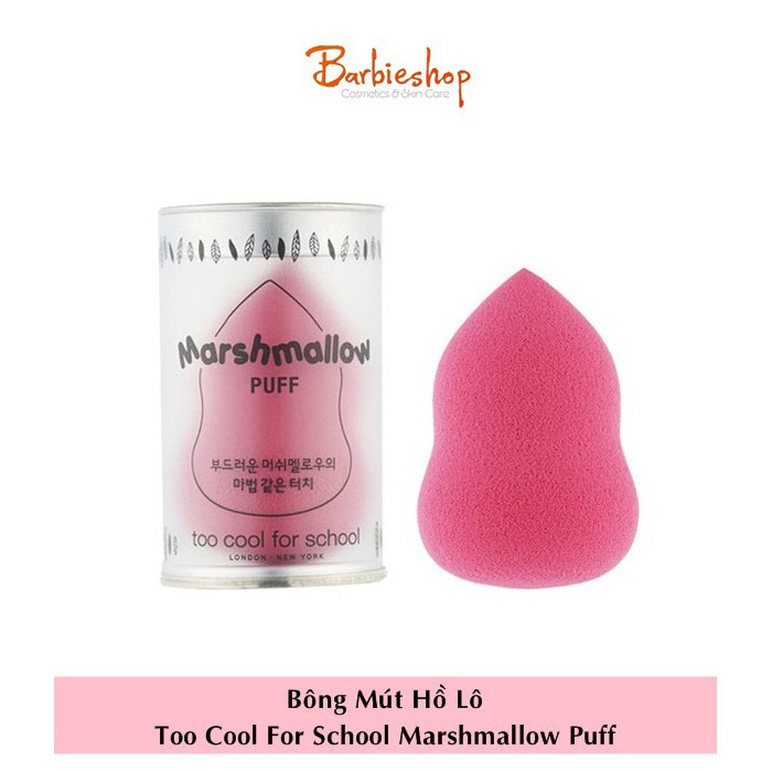 BÔNG MÚT HỒ LÔ TOO COOL FOR SCHOOL MARSHMALLOW PUFF- HỒNG