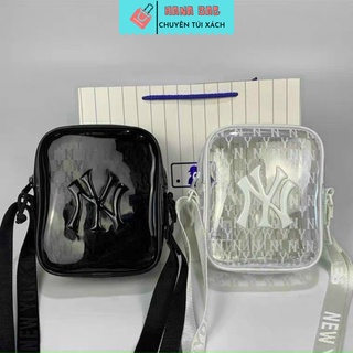 Túi đeo chéo nữ N Y chất liệu nhựa trong 2 màu đen và trắng siêu đẹp - Hana Bag