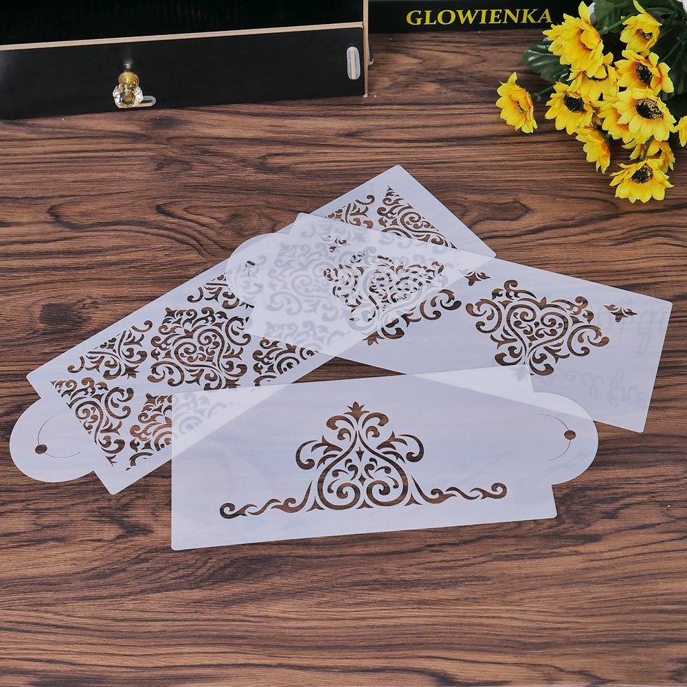 Set 3 Khuôn Nhựa Làm Bánh Hình Viền Ren Thanh Lịch