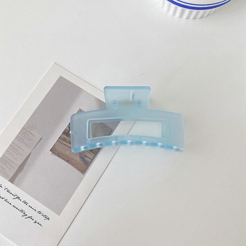 Kẹp Tóc Càng Cua Bằng Acrylic Trong Suốt Màu Xanh Dương Thời Trang Hàn Quốc Cho Nữ dreamdiary