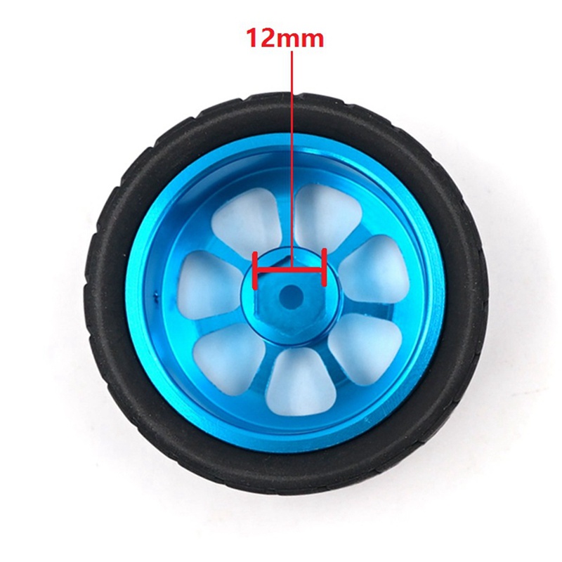 Bộ bánh xe 65mm bằng kim loại và cao su cho xe hơi điều khiển từ xa Wltoys 144001 A959 A959-B 124019 124018