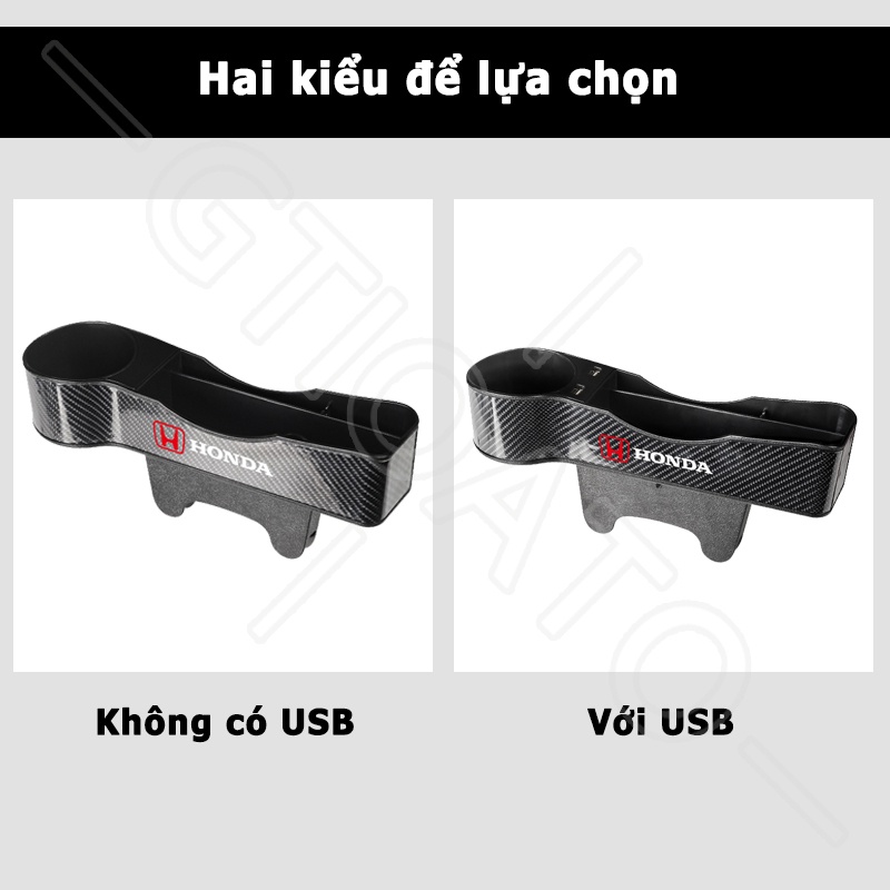 GTIOATO Khay Để Đồ Khe Ghế Ô Tô Khay ĐựNg Đồ Ô Tô Khay Đựng Đồ Đa Năng Cắm Khe Ghế Xe Sợi Carbon Khay Đựng Đồ Khe Ghế Ô Tô Đồ Đa Năng Cắm Khe Ghế Ô Tô Phụ KiệN Ô Tô Cho Honda City BRV Civic Jazz Brio CRV Accord HRV Mobilio Odyssey Fit