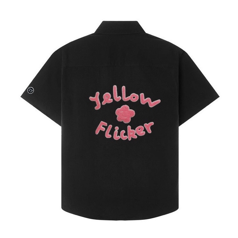 Áo Sơ Mi Local Brand Yellow Flicker - Punch Needle Ngắn Tay Unisex Nam/Nữ