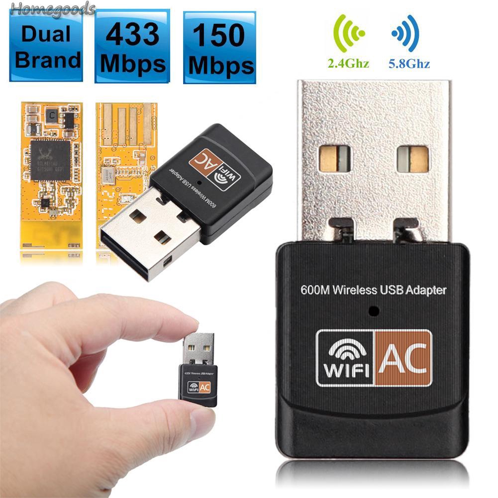 Usb Wifi 600mbps 2.4g/5g Hz 802.11ac