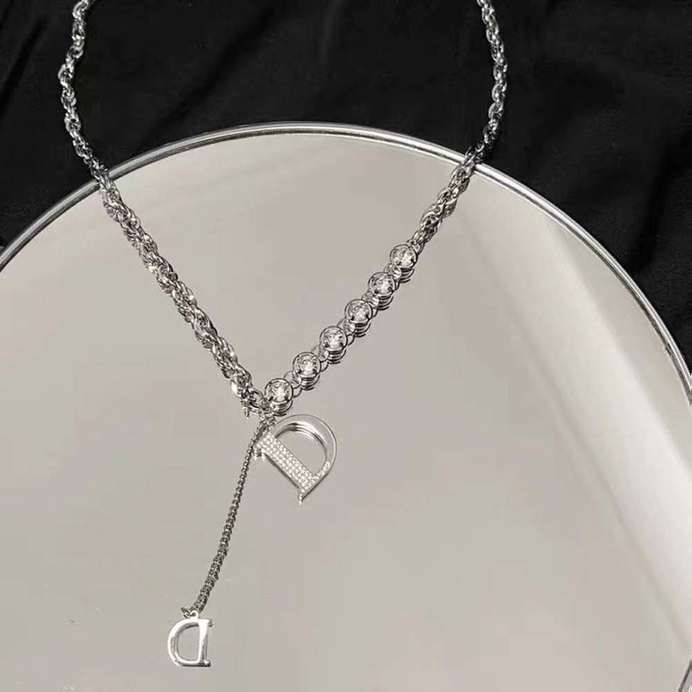 Vòng cổ hợp kim mặt chữ D phong cách Hàn Quốc thời trang cho nữ