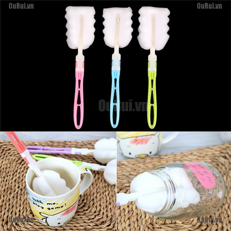 Bàn Chải Vệ Sinh Bình Sữa Em Bé Bằng Bọt Biển