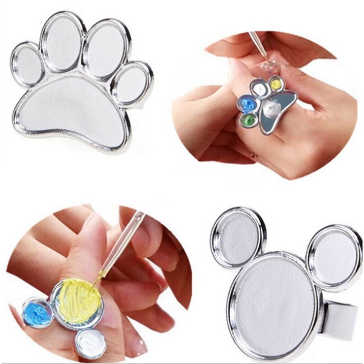Nhẫn pha sơn gel để vẽ hoặc phối màu tiện lợi