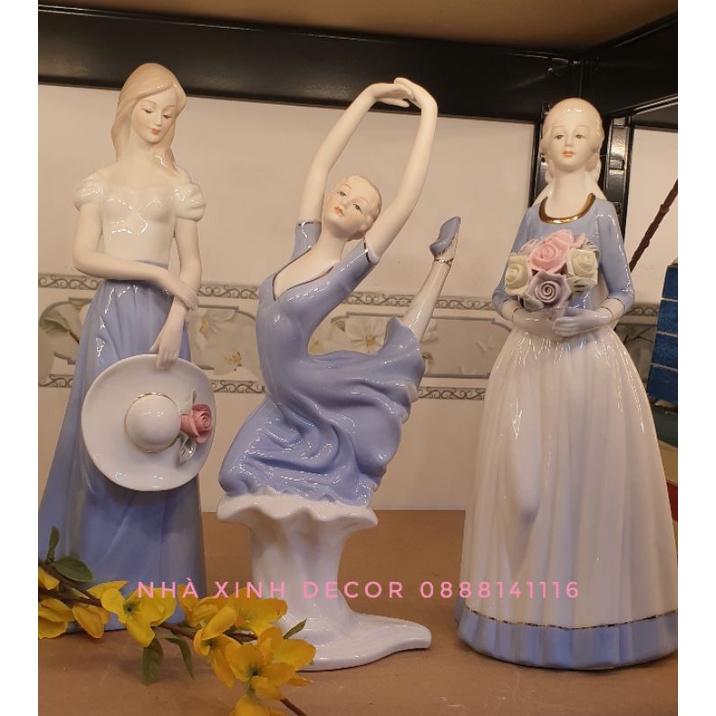 Tượng sứ cô gái