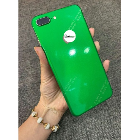Tấm dán Skin Xanh lá Bóng Dành cho 5 6 7 6plus 7plus 8plus X XR XSMAX 11 PRO MAX 12 PRO MAX