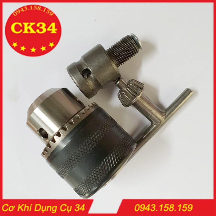 Đầu chuyển bulong sang đầu kẹp mũi khoan 13ly khóa tay