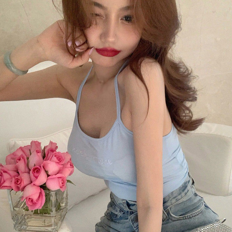 High Waisted Short Open Navel Small Sling For Fashionable Women In Summer Tank Tops | BigBuy360 - bigbuy360.vn