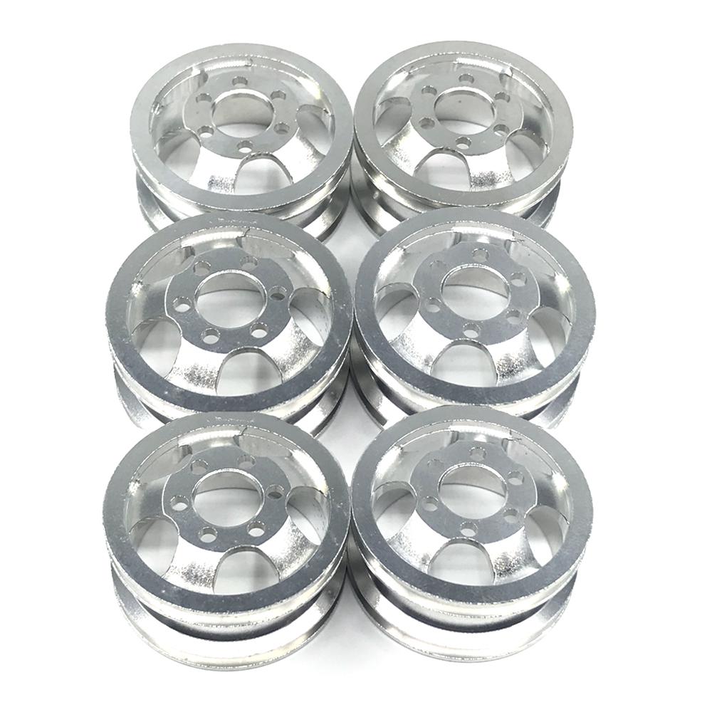 Set 6 trục bánh xe cho xe hơi điều khiển từ xa wpl RC B1 b16 b24 b36 C14 C24 1 / 16